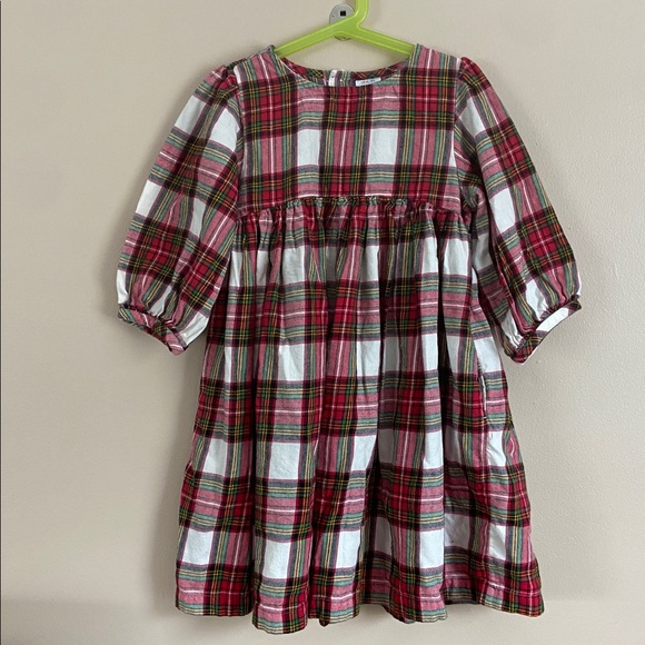 Hanna Andersson- Print Flannel Dress in Family Holiday Plaid - Picture 3 of 7